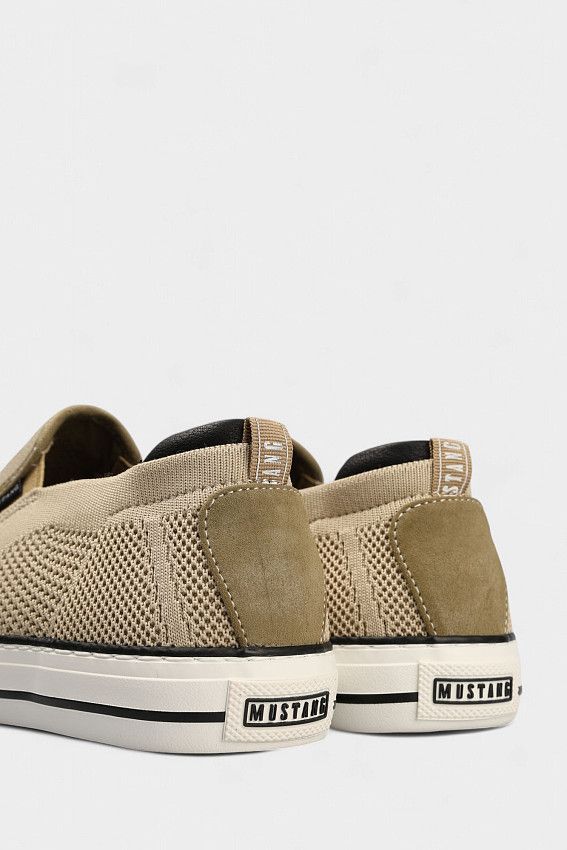 Слипоны Mustang Бежевый
