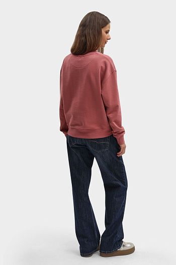 Свитшот хлопковый розовый Pepe Jeans