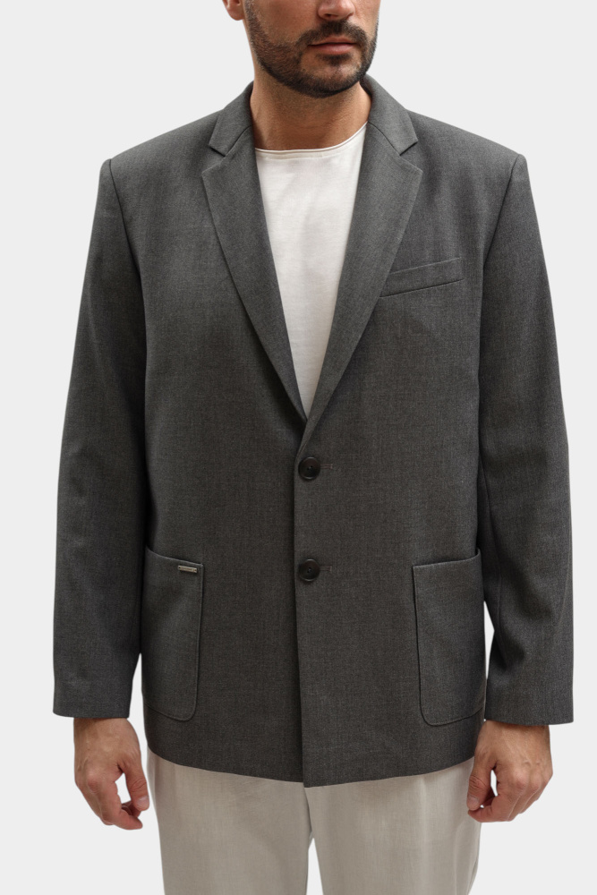 M-261-NN-56-0302 Пиджак The Hills Серый