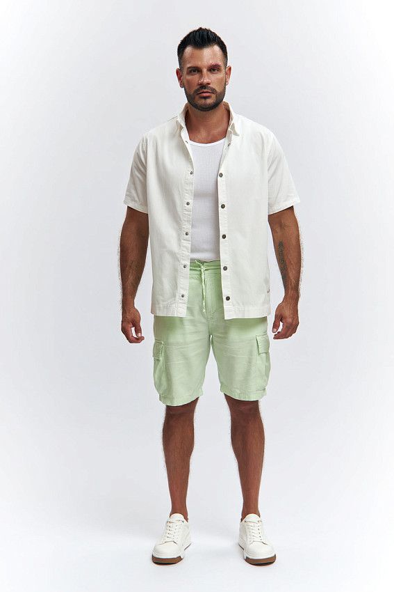 Шорты льняные Van Mich Зеленый