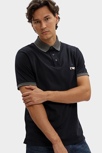 Поло из хлопка Emporio Armani
