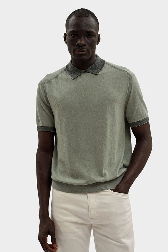 Поло Armani Exchange Зеленый