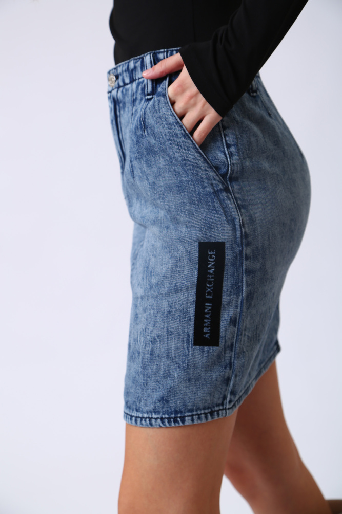 6LYN51_Y1HZZ юбка джинсовая armani exchange 