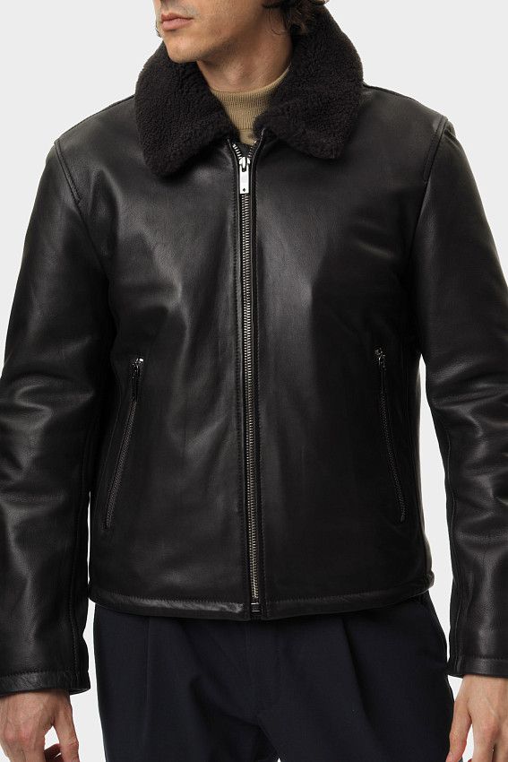 Куртка кожаная Strellson Коричневый