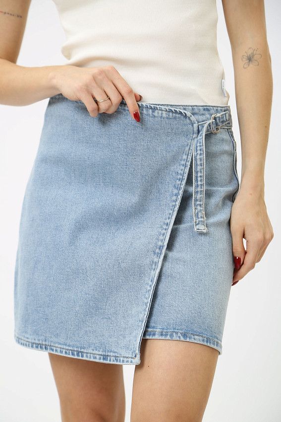 Юбка джинсовая Calvin Klein Jeans Голубой