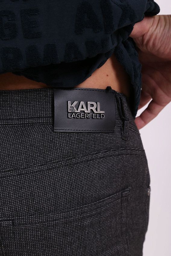 Брюки 5-карманные Karl Lagerfeld Серый