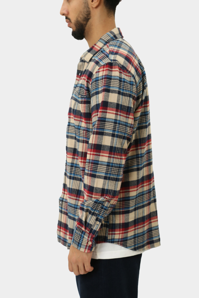 1015908 Рубашка с длинным рукавом Mustang Синий