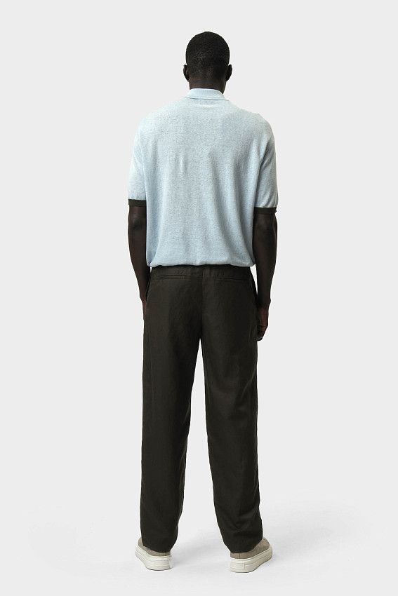 Брюки льняные Armani Exchange Хаки