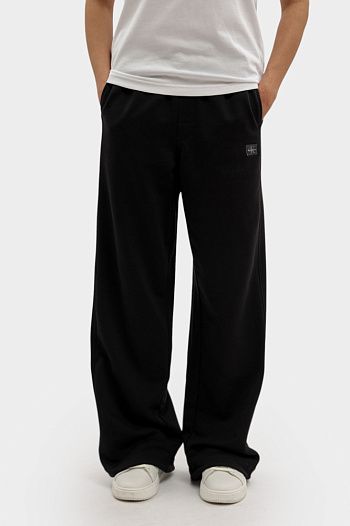Брюки спортивные хлопковые черные Calvin Klein Jeans