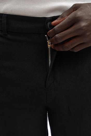 Брюки из льна и вискозы Armani Exchange