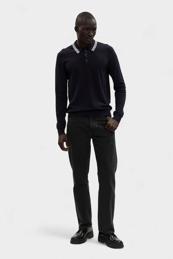 Поло с длинным рукавом Trussardi Синий