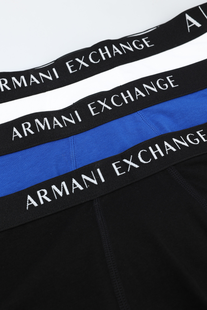 957028_CC282 Трусы 3 шт Armani Exchange Белый