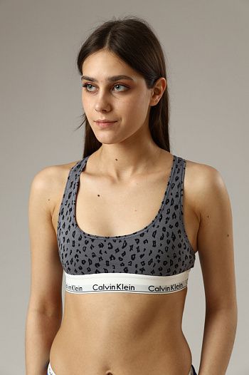 Топ хлопковый серый Calvin Klein Underwear