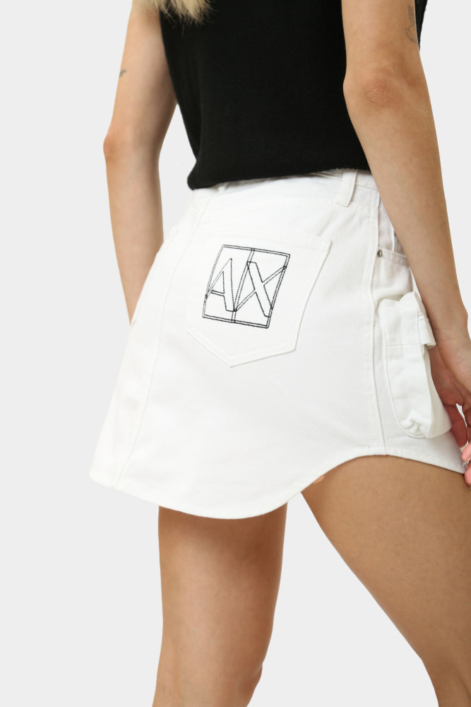 3DYN49_Y15MZ_0104 юбка джинсовая armani exchange 