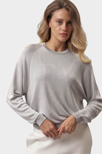 Джемпер из вискозы белый  Emporio Armani