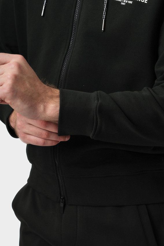 Толстовка с капюшоном Armani Exchange Черный