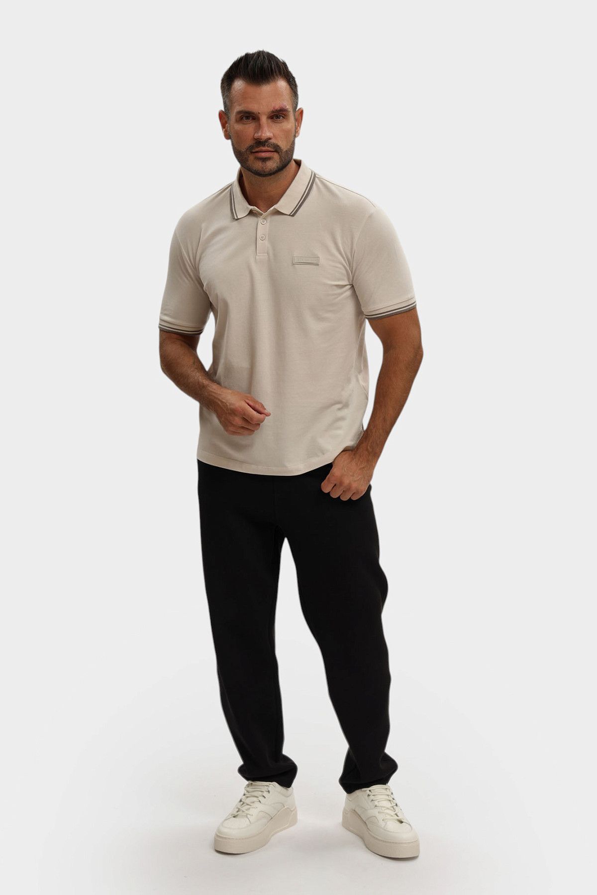 Поло Armani Exchange Бежевый