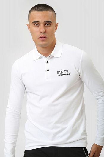 Поло с длинным рукавом Karl Lagerfeld