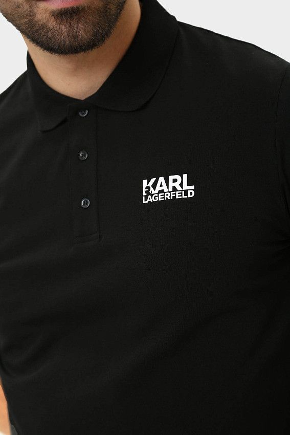 Поло Karl Lagerfeld Черный