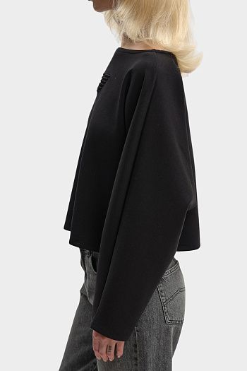 Свитшот из хлопка Emporio Armani