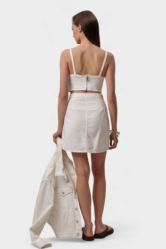 Юбка джинсовая Calvin Klein Jeans Белый