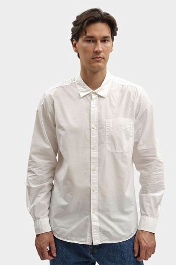 Рубашка хлопковая белая Pepe Jeans