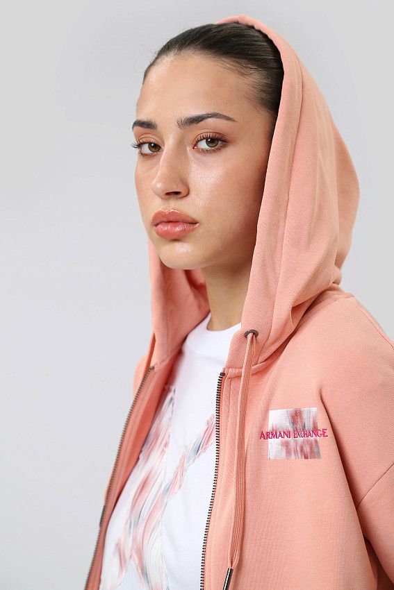 Толстовка с/к Armani Exchange Розовый