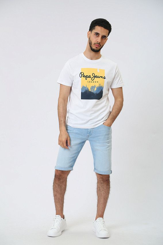 Шорты джинсовые Pepe Jeans Голубой
