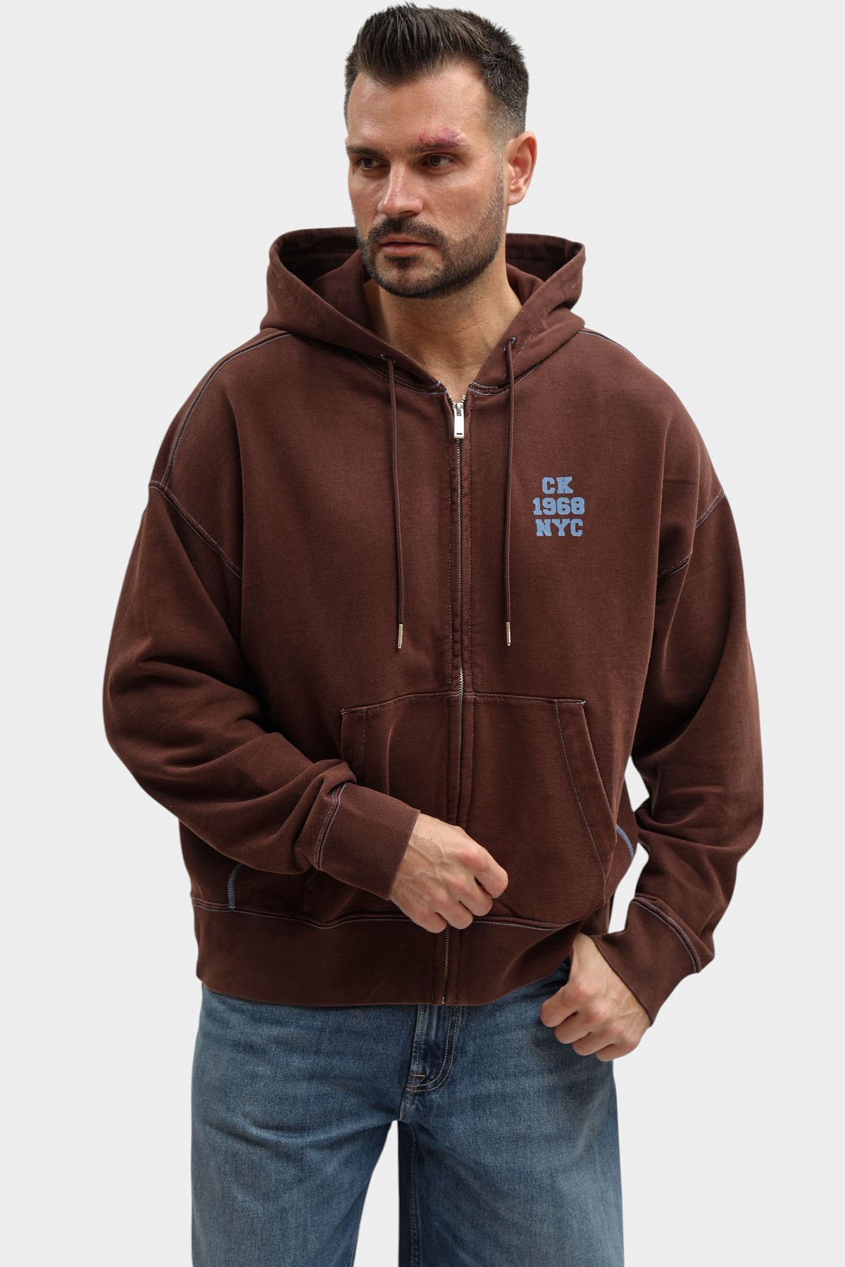 Худи Calvin Klein Jeans Коричневый