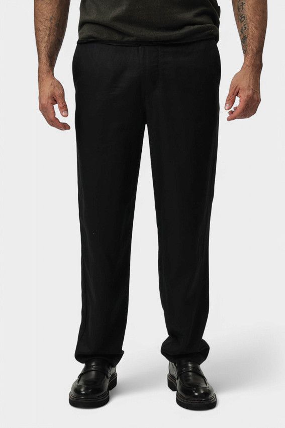 Брюки льняные Armani Exchange Черный