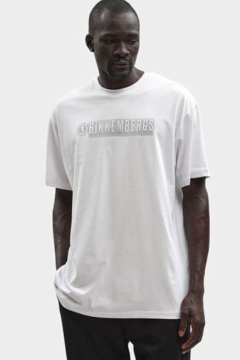 Футболка хлопковая белая Bikkembergs