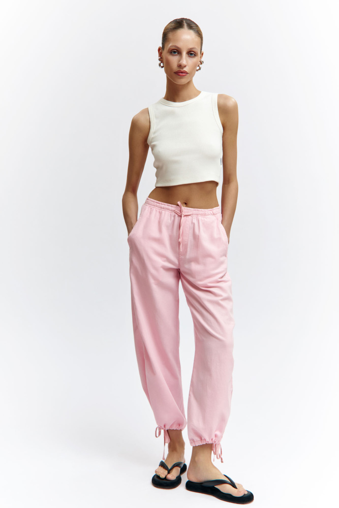 VW-OMA-55-446 брюки льняные van mich 