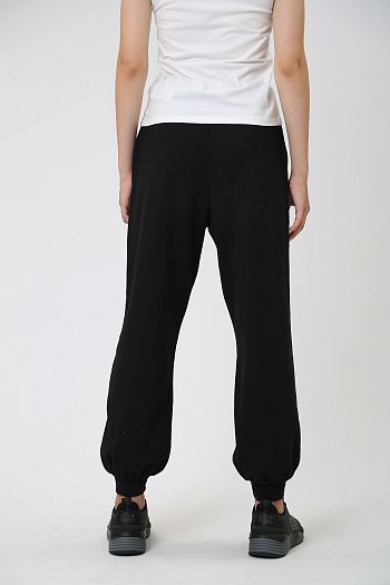 Брюки спортивные хлопковые черные Armani Exchange