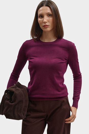 Джемпер из вискозы фуксия Trussardi