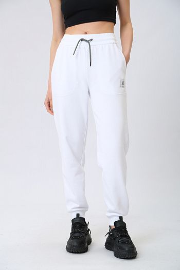 Брюки спортивные хлопковые белые Armani Exchange
