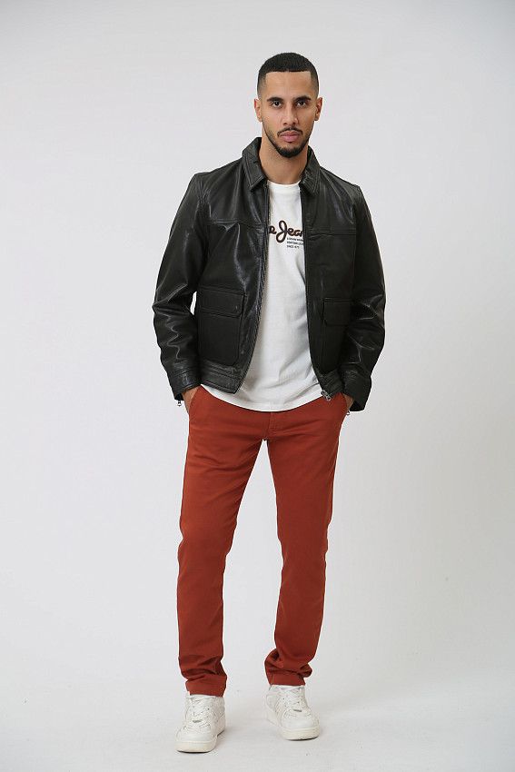 Куртка кожаная Pepe Jeans Черный
