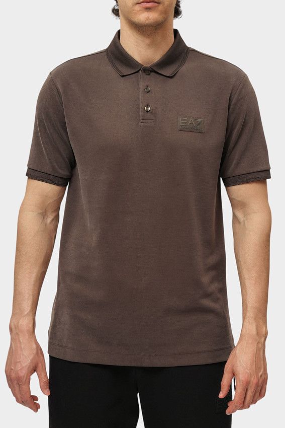 Поло EA7 Коричневый