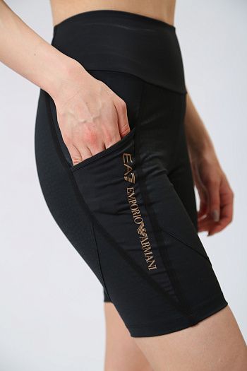Брюки спортивные хлопковые черные Armani Exchange