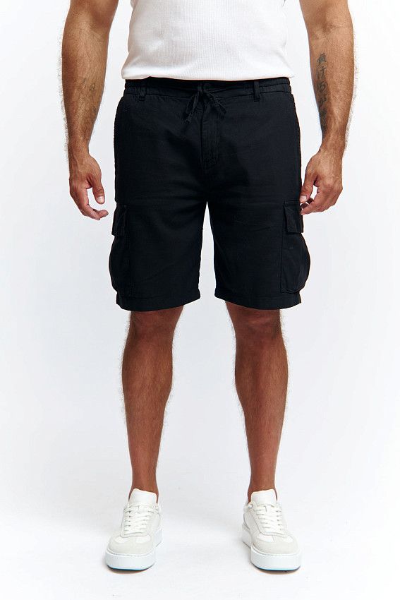 Шорты льняные Van Mich Черный
