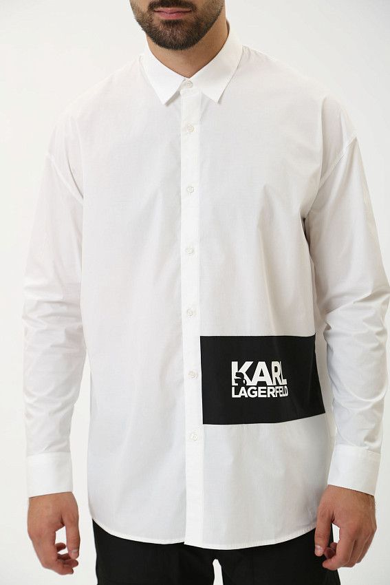 Рубашка с длинным рукавом Karl Lagerfeld Белый