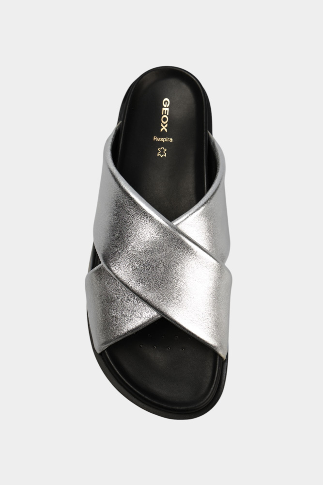 D55YWB000Y2C Сабо Geox Серебряный