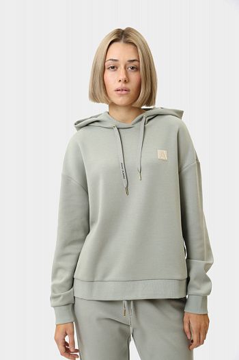 Худи хлопковое серое  Armani Exchange