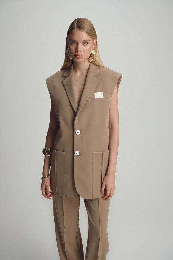 Жилет The Hills Бежевый