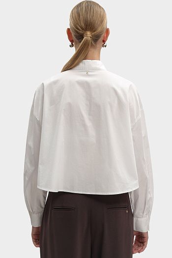 Рубашка хлопковая белая Armani Exchange