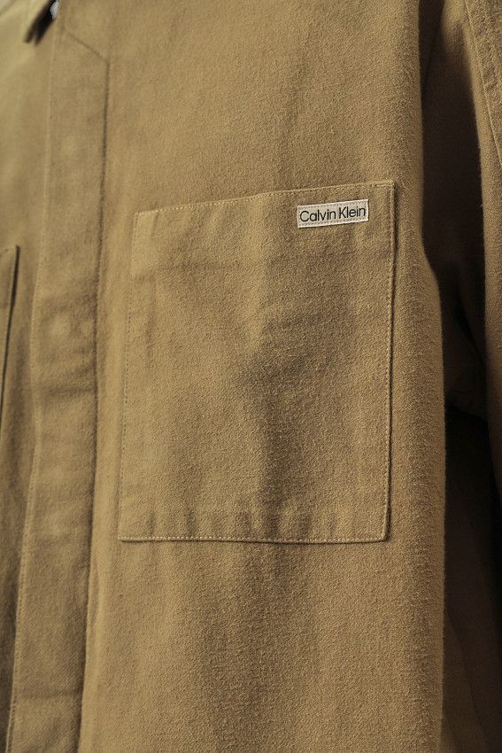 Рубашка с длинным рукавом Calvin Klein Jeans Коричневый