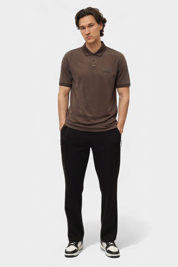 Поло EA7 Коричневый