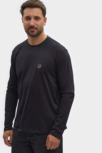 Лонгслив хлопковый черный Armani Exchange