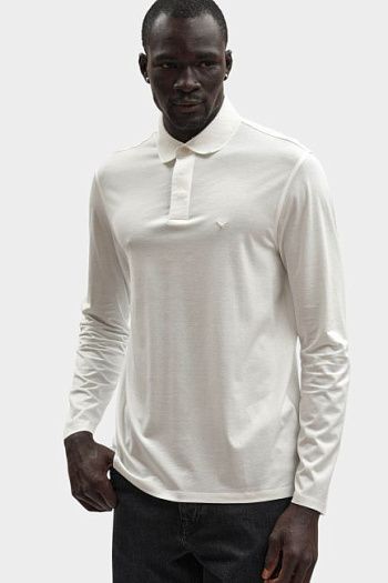 Футболка поло белая Emporio Armani