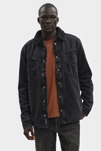 Рубашка джинсовая черная Pepe Jeans