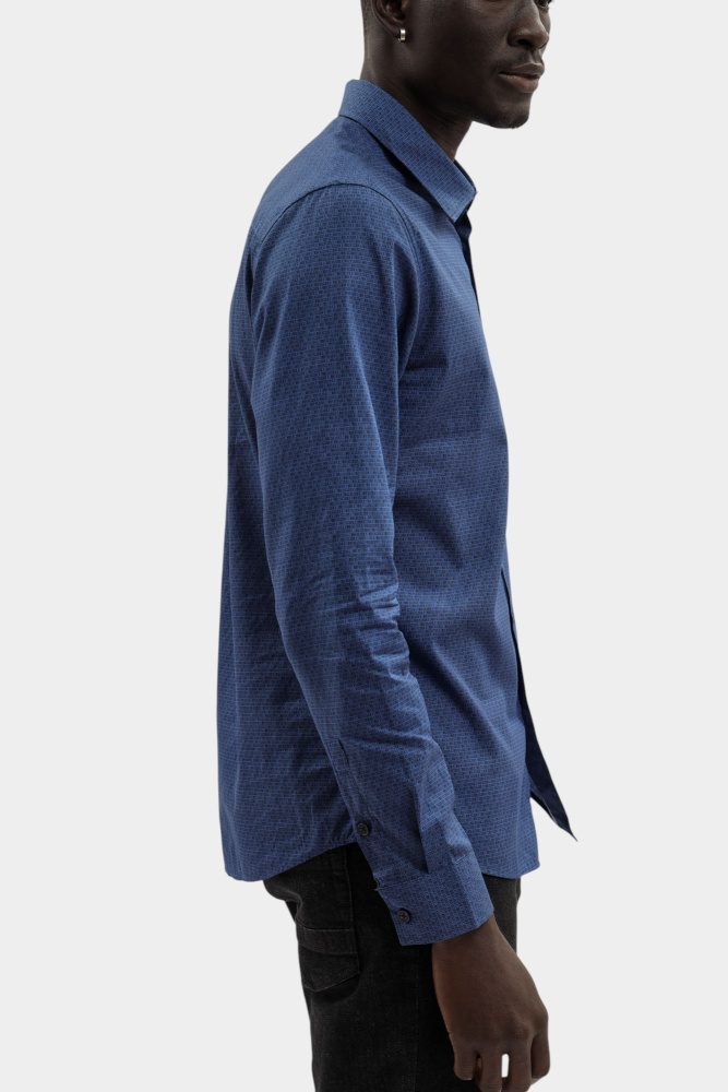 BMS1038 Рубашка Bikkembergs Голубой